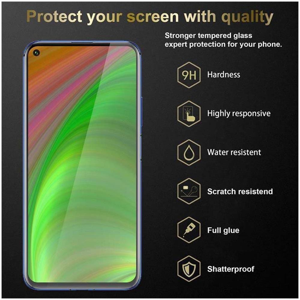 Pellicola Armatura A Schermo Intero Compatibile Con Honor 20 Pro In Trasparente Con Nero - Vetro Temperato (tempered) Di Protezione Del Display In Durezza 9h Con 3d Touch - Foto 2