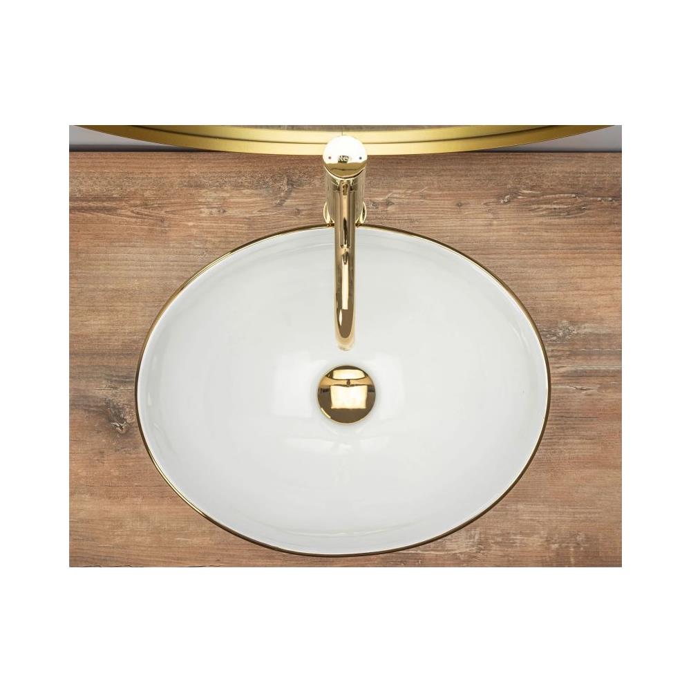 Lavabo Da Appoggio Sofia Gold Edge - Foto 3