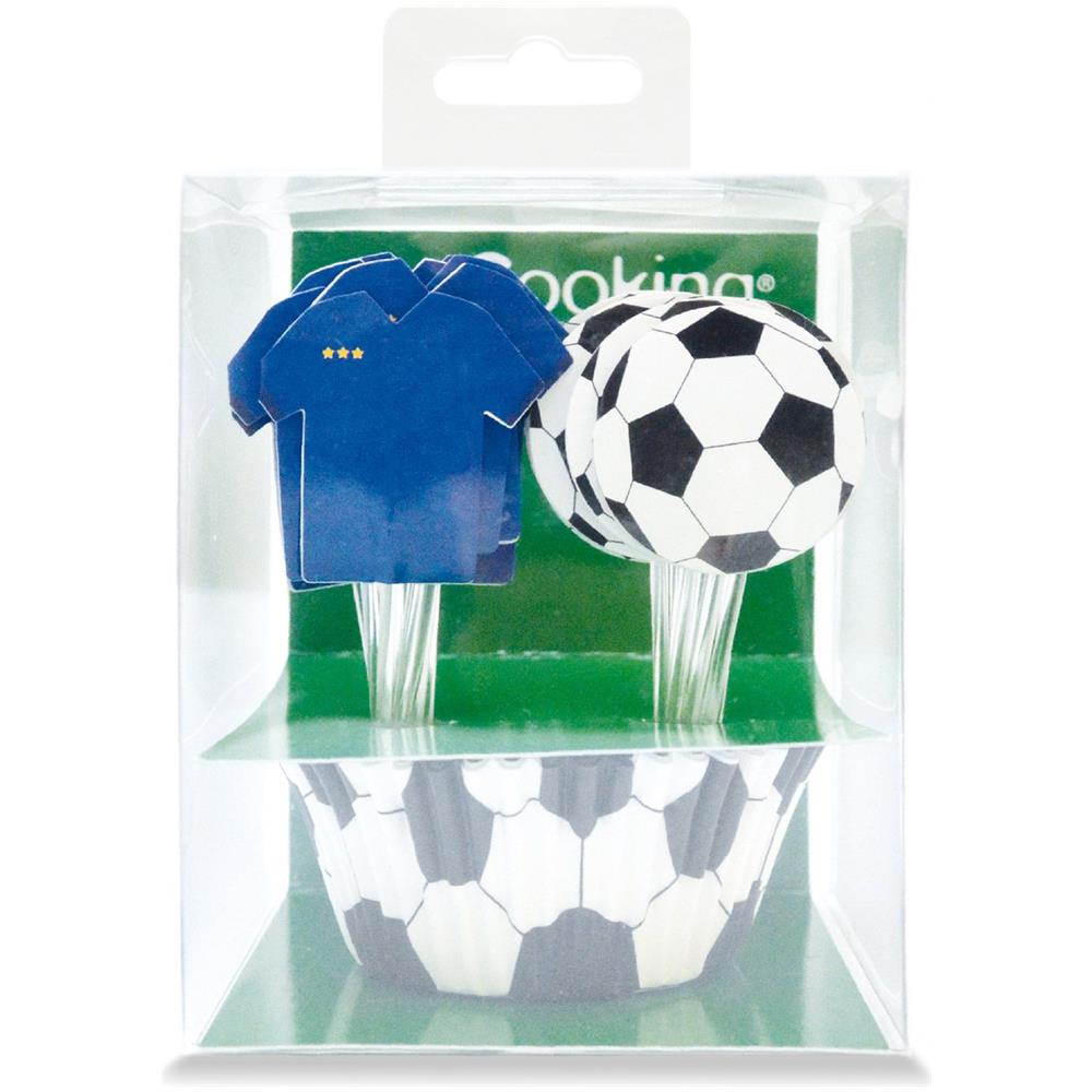 24 Scatole E 24 Cake Topper Di Calcio - Foto 1