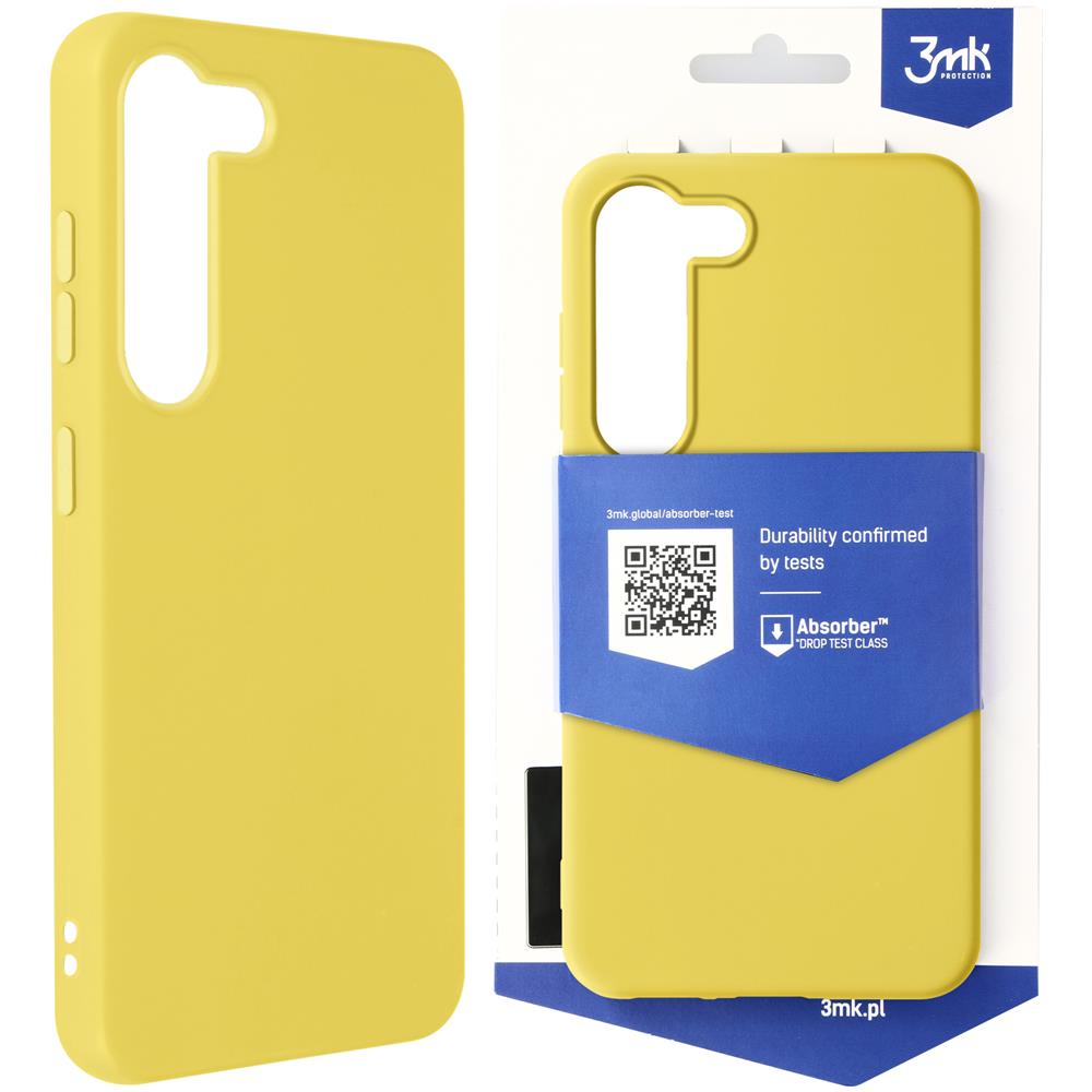 Cover Per Samsung S23 Flessibile Opaca Anticaduta 1,25 M 3mk Matt Case Gialla - Foto 1