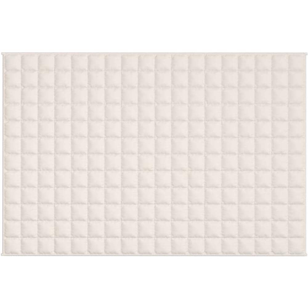 Coperta Ponderata Crema Chiaro 122x183 Cm 9 Kg Tessuto - Foto 2