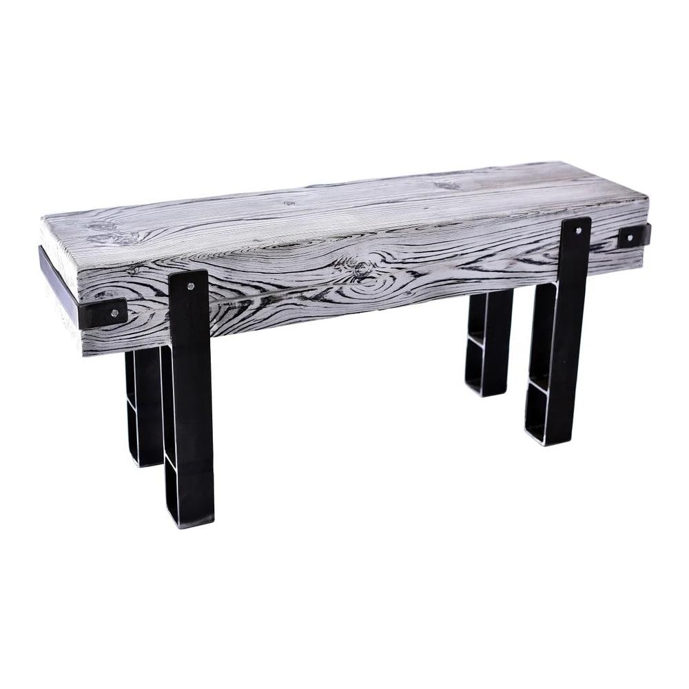 Panca In Legno Lbrw (28x120 Cm A= 45 Cm, Colore Bianco) Brody - Foto 1