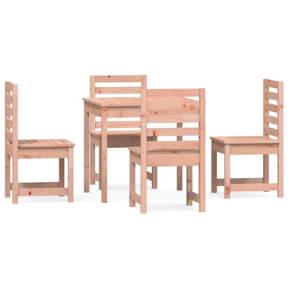 Set Da Pranzo Per Giardino 5 Pz In Legno Massello Di Douglas - Foto 2