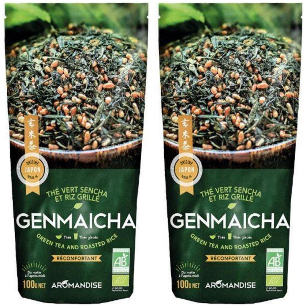 Tè Verde Biologico Giapponese Genmaicha - Sencha E Riso Grigliato 200 G - Foto 1