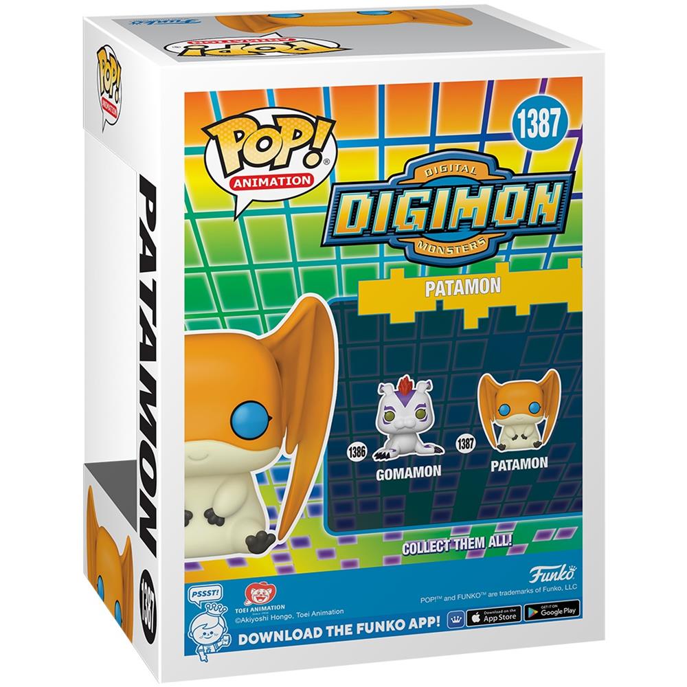 Animation Pop! Digimon Vinyl Figure Patamon 9 Cm - Foto 3