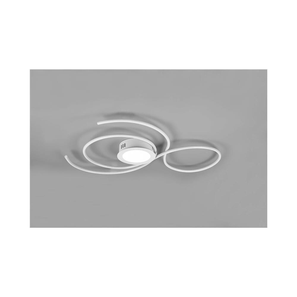 Jive Plafoniera Led Bianca Con Telecomando Multifunzione L. 80cm Moderno Led - Foto 1