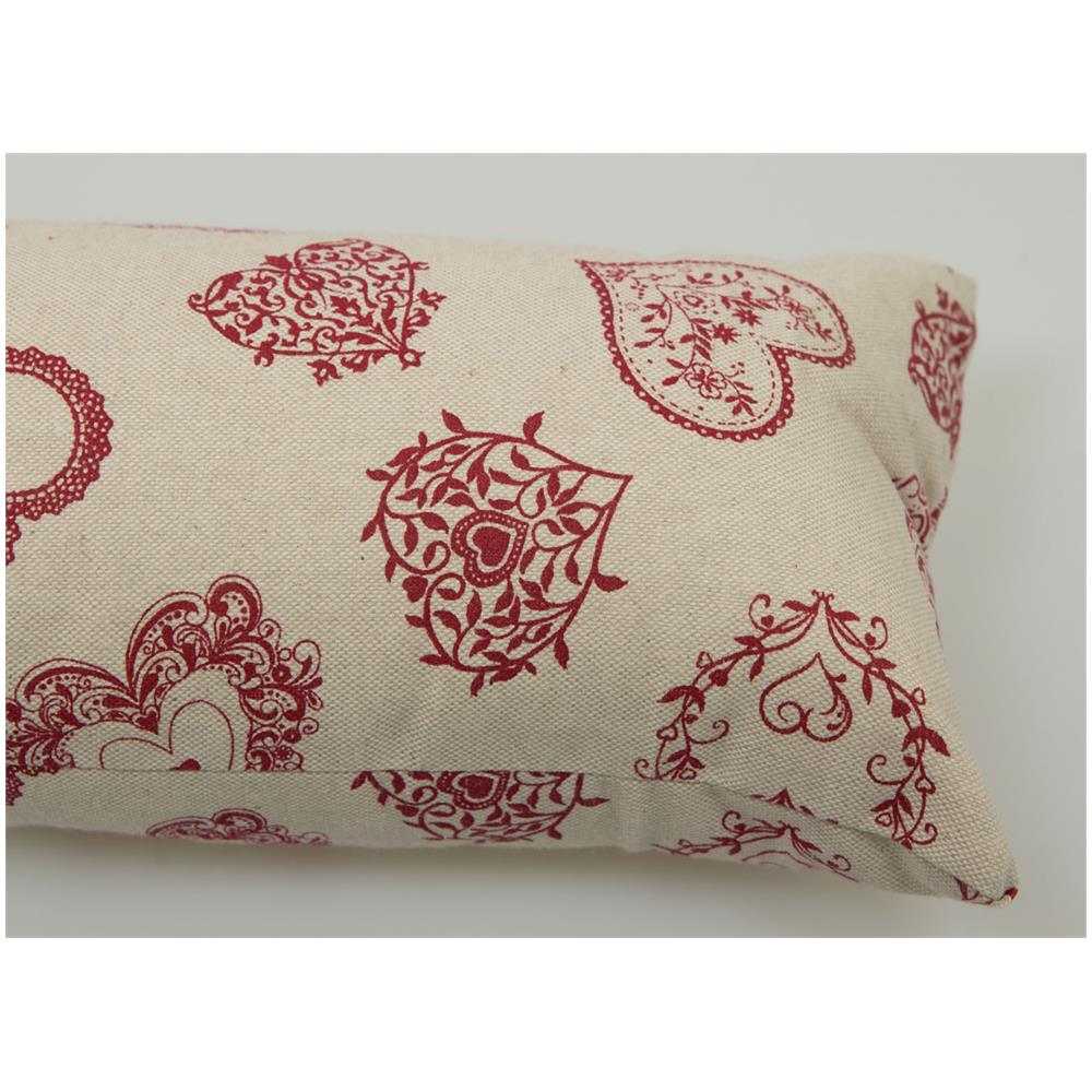 Paraspiffero Decorativo Salsicciotto Porta Finestra Sfoderabile Cuore Rosso 110cm - Foto 2