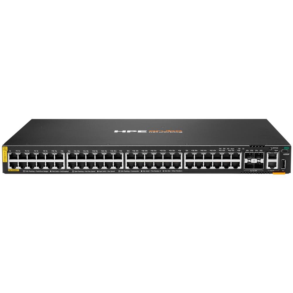 Switch di rete Aruba Networking Aruba CX 6200F 48G Classe 4 PoE 4SFP Potenza 370W - Foto 1