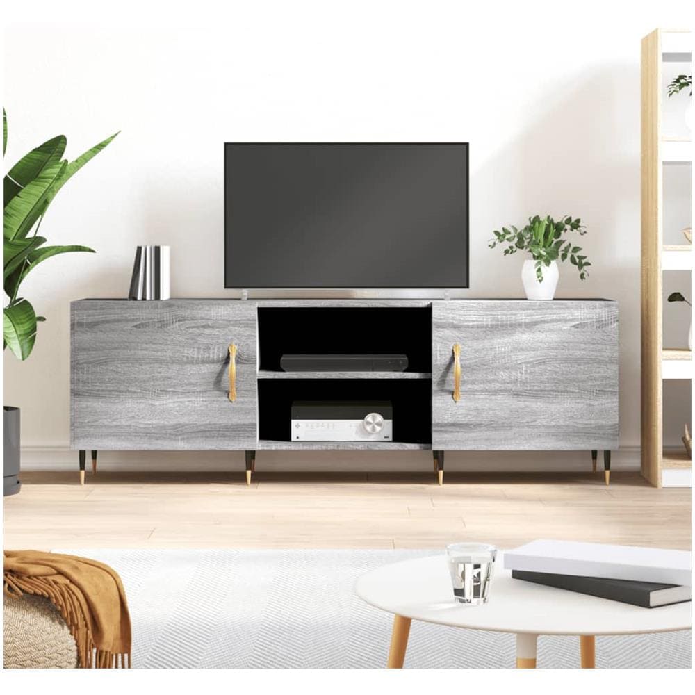 Mobile Porta Tv Grigio Sonoma 150x30x50 Cm In Legno Multistrato - Foto 1