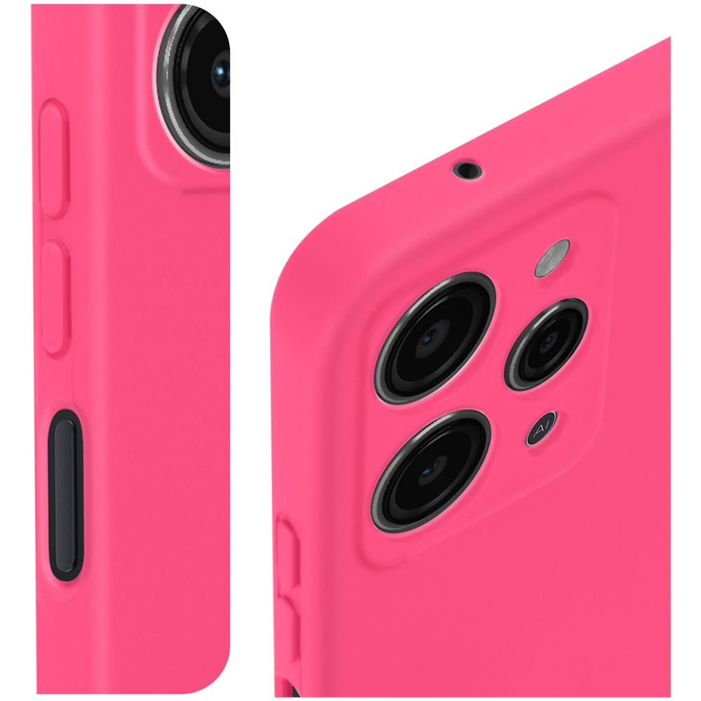 Cover Per Xiaomi Redmi 12 Semi-rigida Soft-touch Serie Fast Cover Fucsia - Foto 5