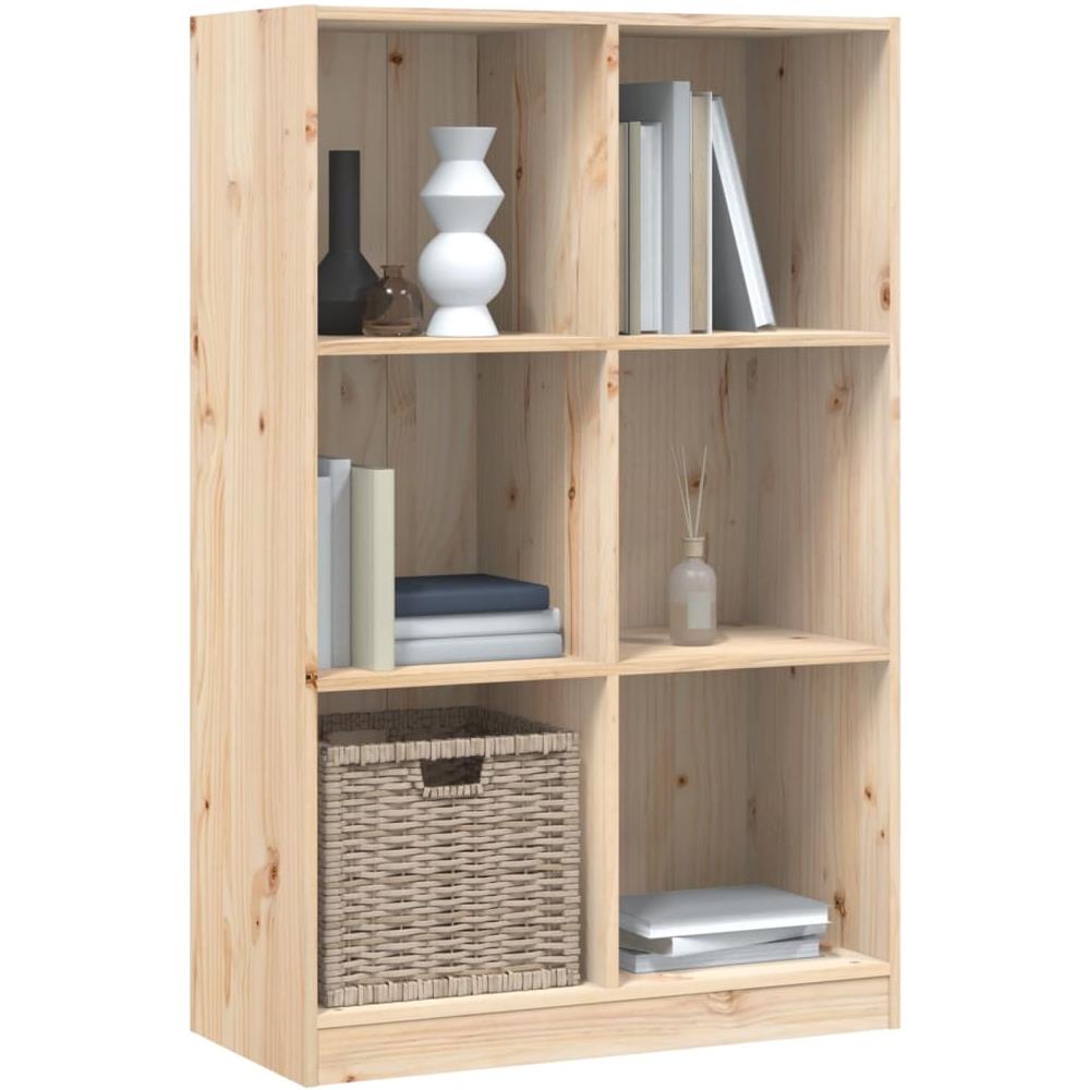Libreria 70x33x110 Cm In Legno Massello Di Pino - Foto 3