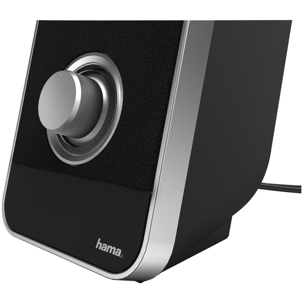 Casse "LS-206" per PC, RMS 1,6W, connessione Jack, alimentazione USB, Volume, nero - Foto 2