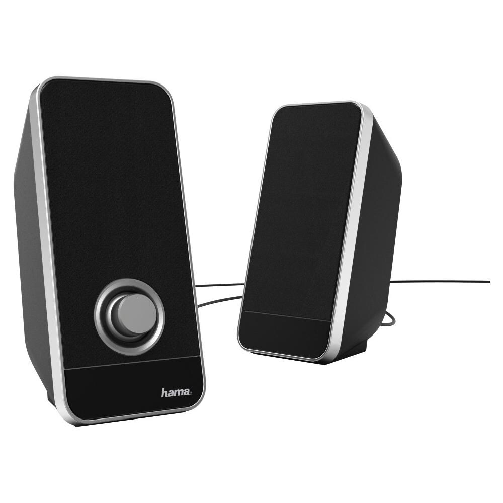 Casse "LS-206" per PC, RMS 1,6W, connessione Jack, alimentazione USB, Volume, nero - Foto 3