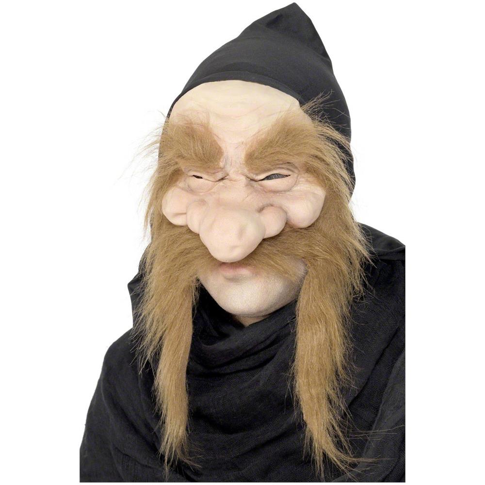 Maschera Baffuta Da Vecchio Stregone Taglia Unica - Foto 1