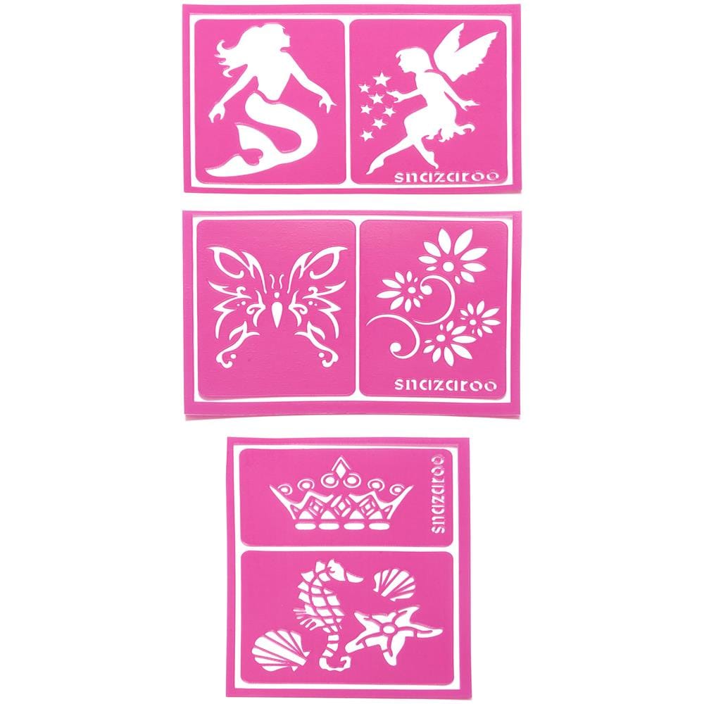 6 Stencil Per Ragazze Snazaroo Taglia Unica - Foto 1
