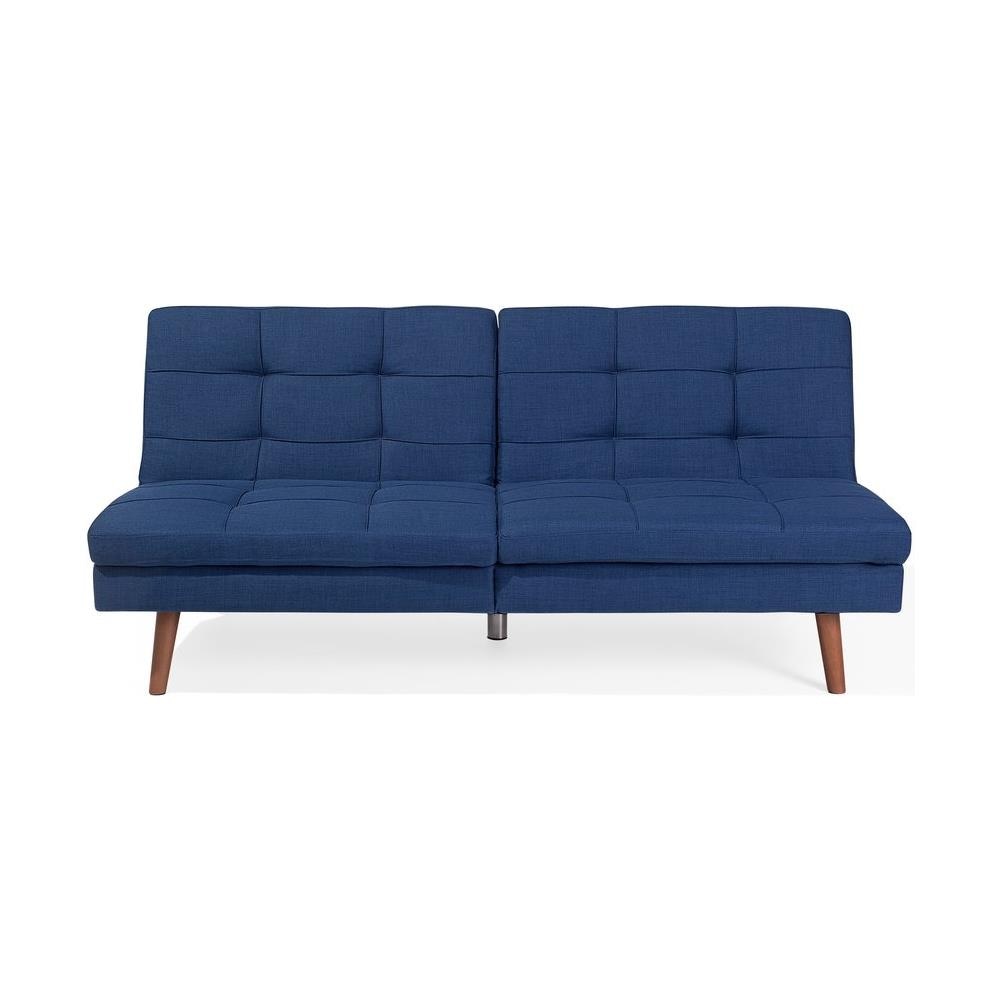 Divano Letto In Tessuto Blu Cobalto Ronne - Foto 1
