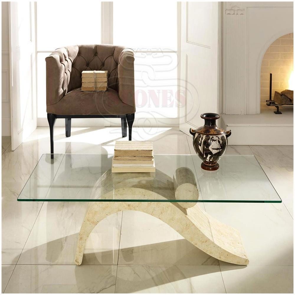 Tavolino Da Salotto Top Vetro 10 Mm. Fl Dove Salotto - Foto 1