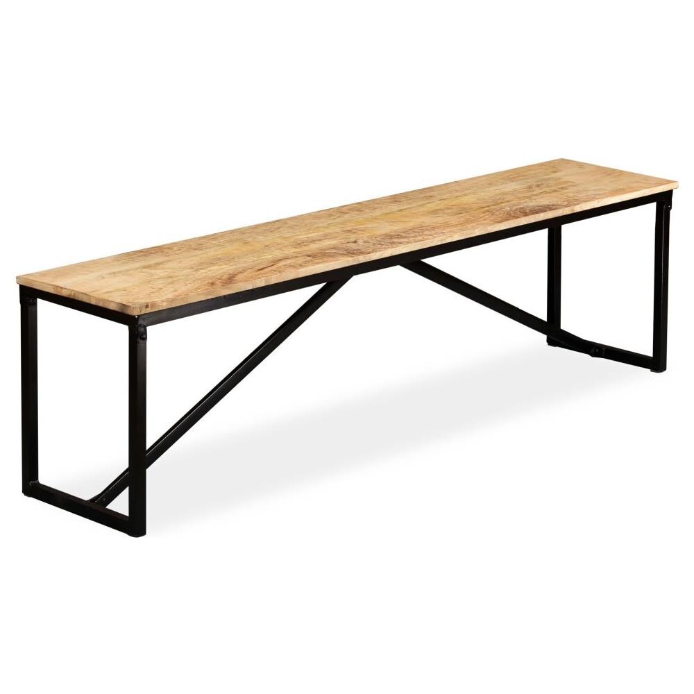 Panca In Legno Massello Di Mango 160x35x45 Cm - Foto 2
