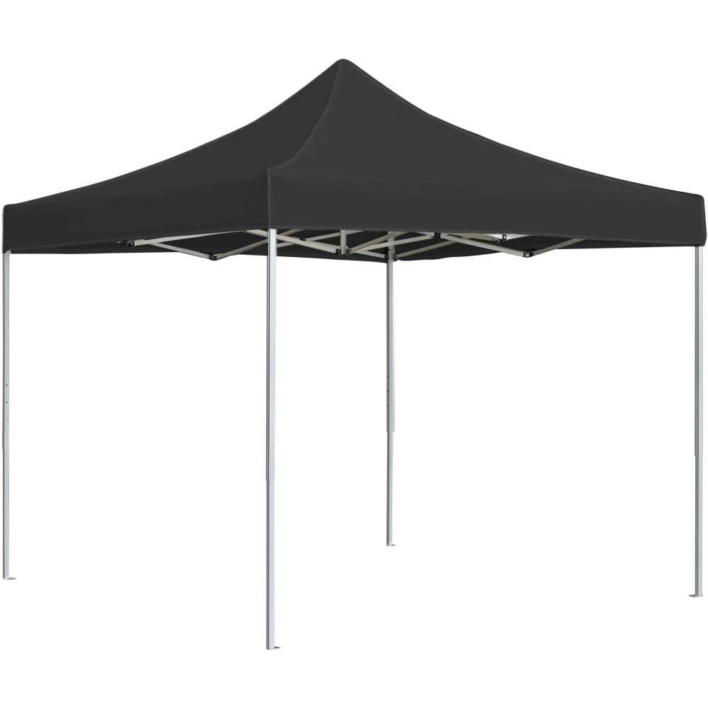 Gazebo Professionale Pieghevole in Alluminio 3x3 m Antracite - Foto 1