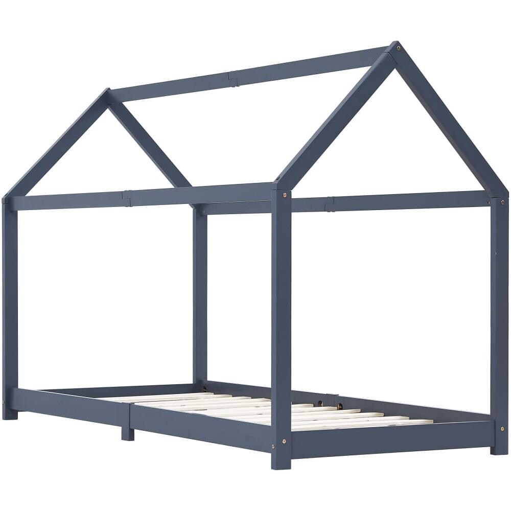 Giroletto Per Bambini Grigio In Massello Di Pino 70x140 Cm - Foto 2