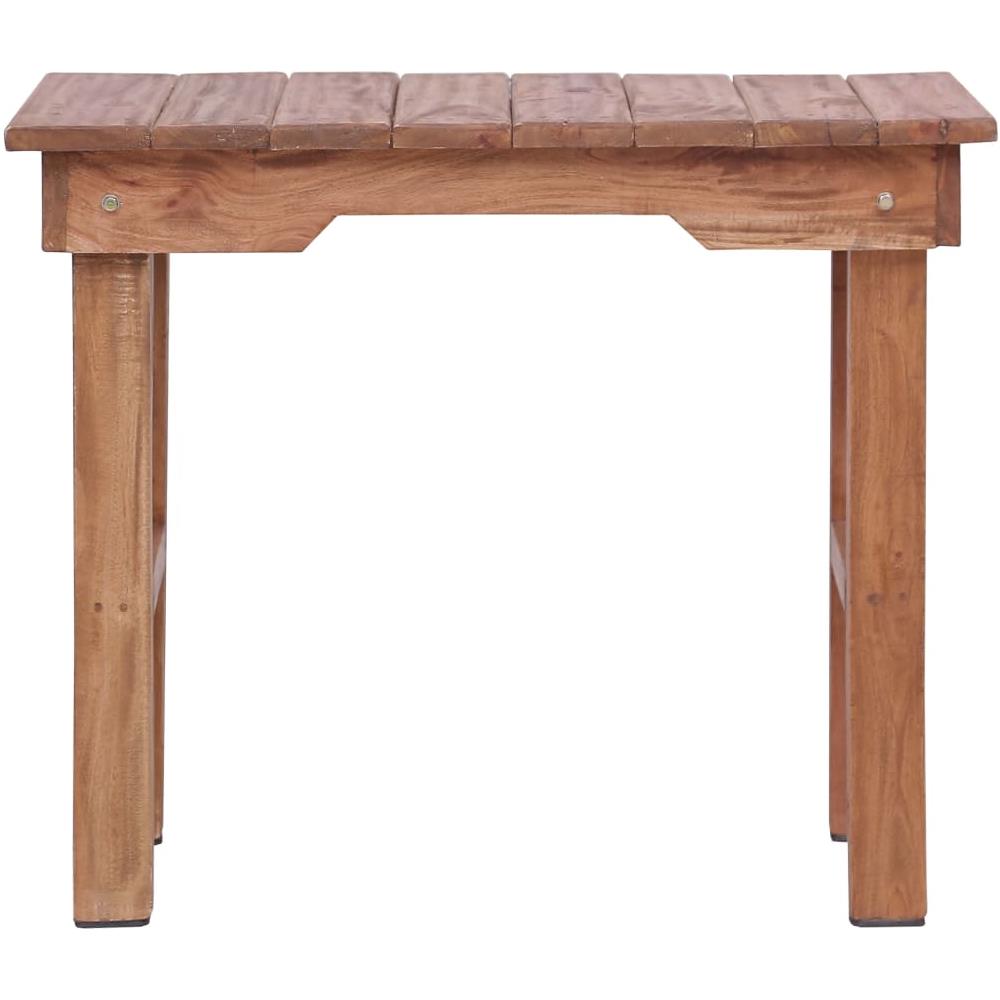 Tavolino Da Salotto 70x35x60 Cm In Legno Massello Di Mogano - Foto 2