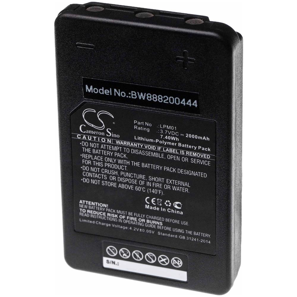 Batteria Per Telecomando Industriale - Sostituto Autec LPM02, 1400mAh, 7.4V Li-Ion