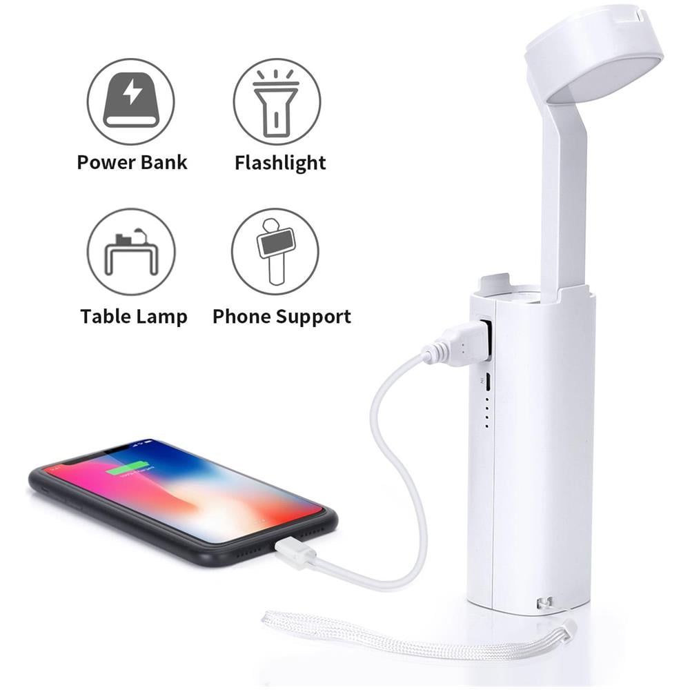 Lampada Led Da Tavolo 4in1 Dimmerabile Powerbank Poggia Smartphone 3 W - Foto 1