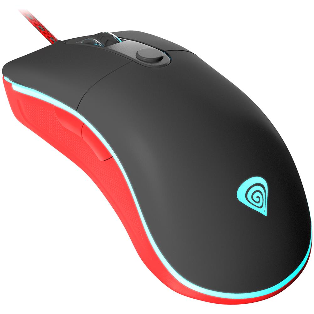 Krypton 500 USB Ottico 7200DPI Mano destra Nero, Rosso mouse - Foto 1