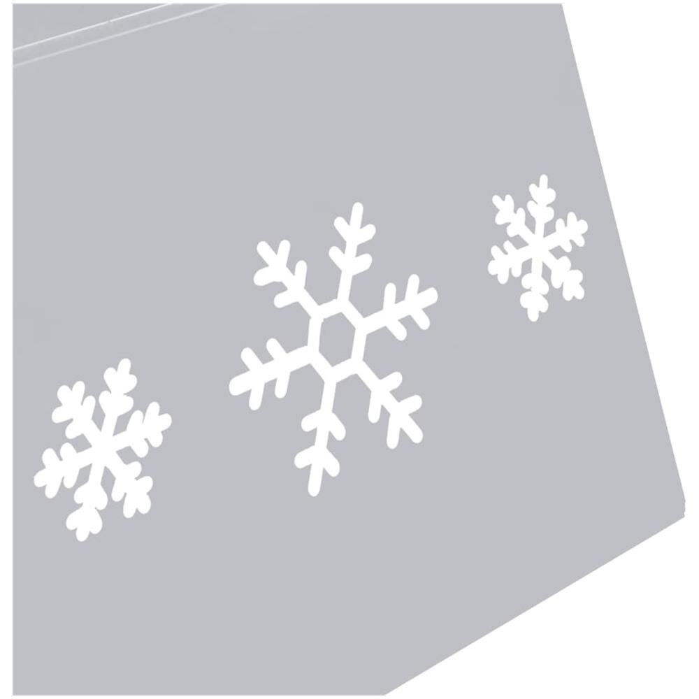 Gonna Per Albero Di Natale Argento E Bianco 68x25 Cm - Foto 2