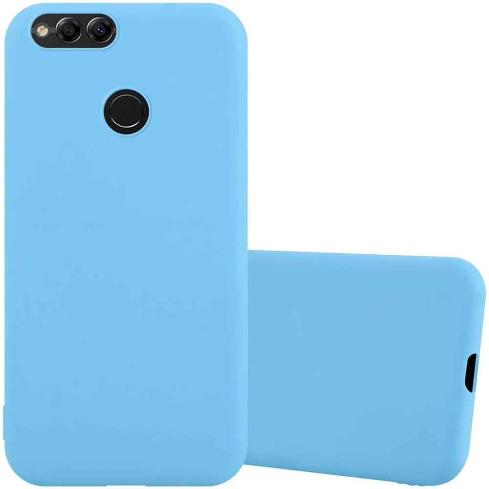 Custodia Compatibile Con Honor 7x In Candy Blu - Coperchio Protettivo In Silicone Tpu Flessibile - Foto 1