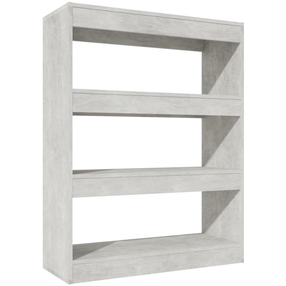 Libreria / divisorio Grigio Cemento 80x30x103cm Legno Multistrato - Foto 2