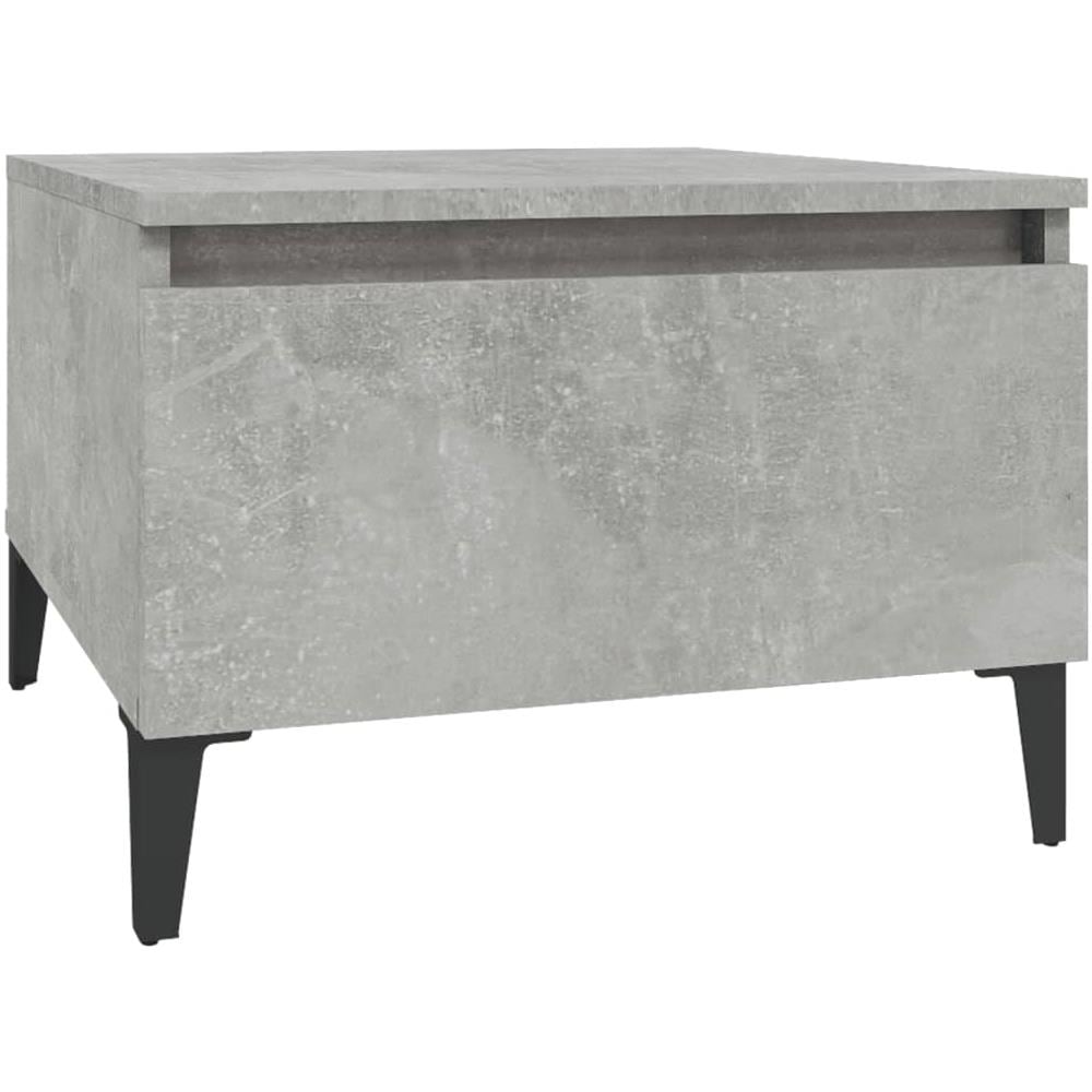 Tavolino Grigio Cemento 50x46x35 Cm In Legno Multistrato - Foto 2