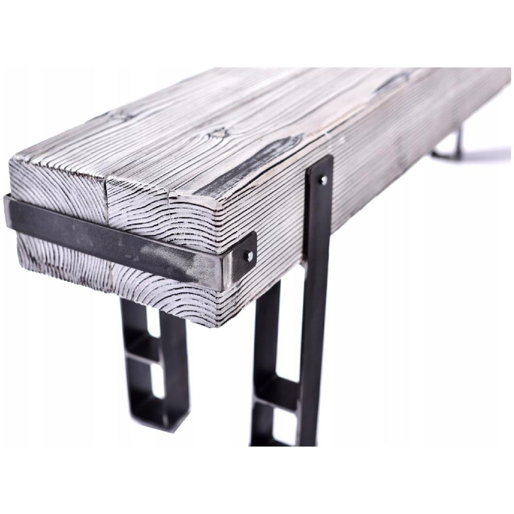 Panca In Legno Lbrw (28x100 Cm A= 45 Cm, Colore Bianco) Brody - Foto 2