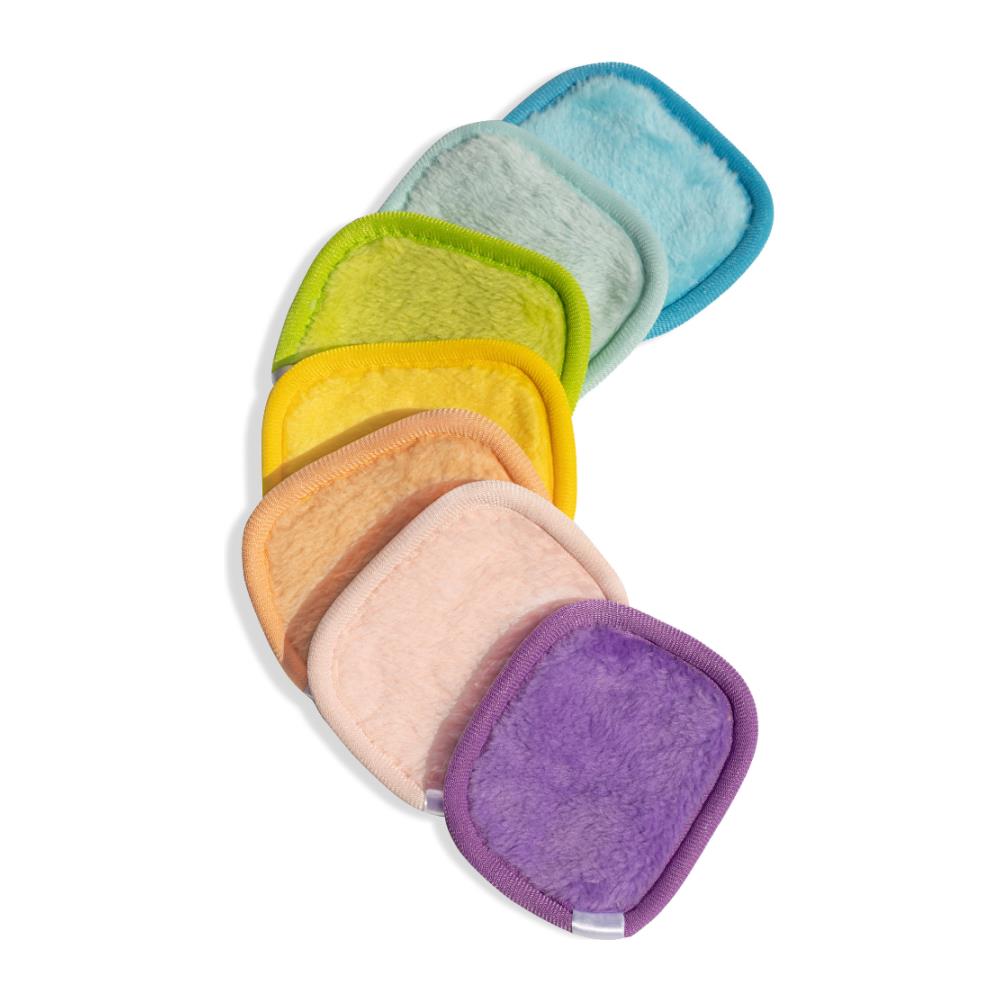 Dischetti Struccanti Lavabili - Venteo - Set Di 7 Dischetti - Riutilizzabili - Per Tutti I Tipi Di Pelle - Microfibra Ultra Morbida - Lavabili In Lavatrice - Multicolore - Ecologici - Foto 1