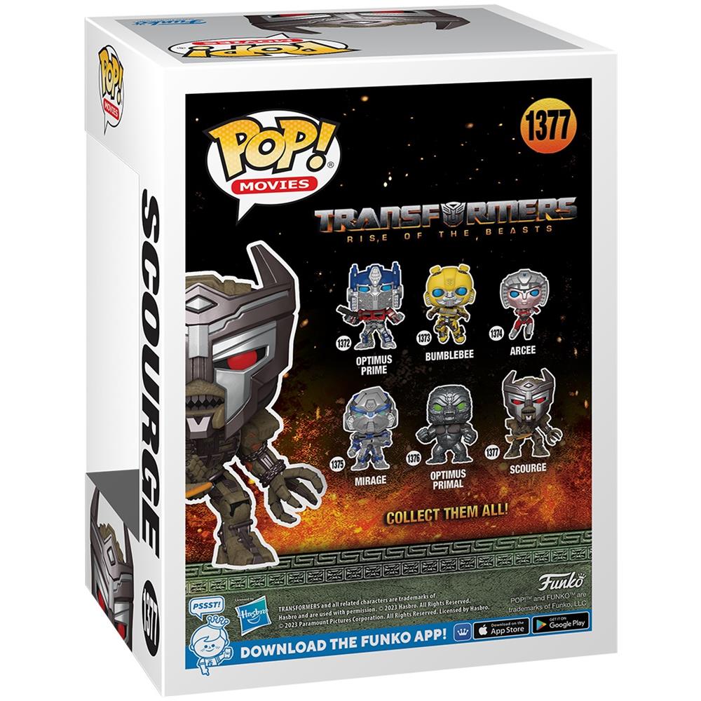 Transformers: Rise Of The Beasts Pop! Movies Vinyl Figure Scourge 9 Cm - Foto 2