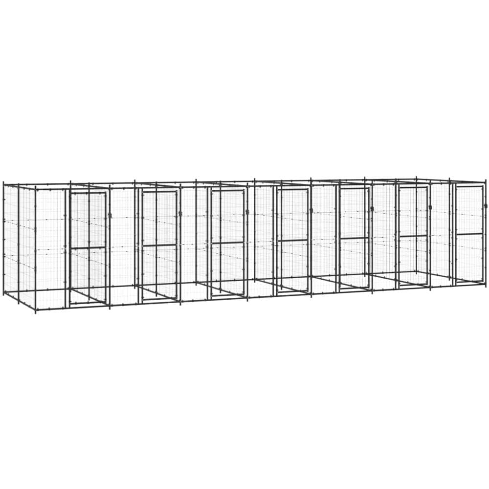 Gabbia per Cani da Esterno in Acciaio 16,94 m² - Foto 1