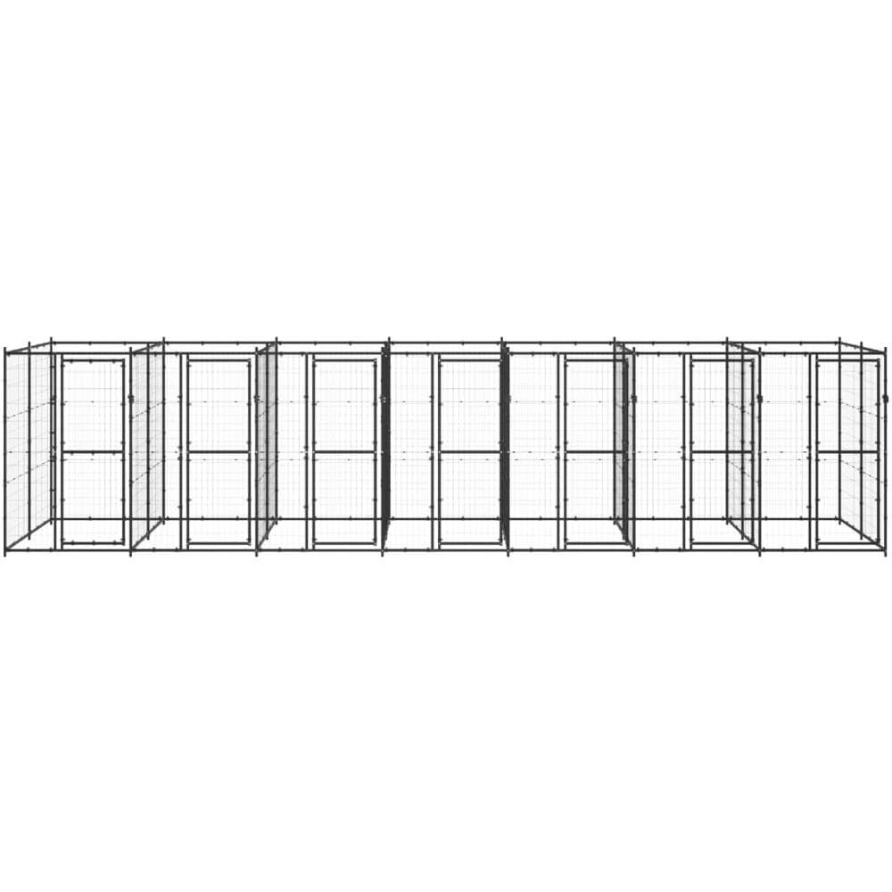 Gabbia per Cani da Esterno in Acciaio 16,94 m² - Foto 2