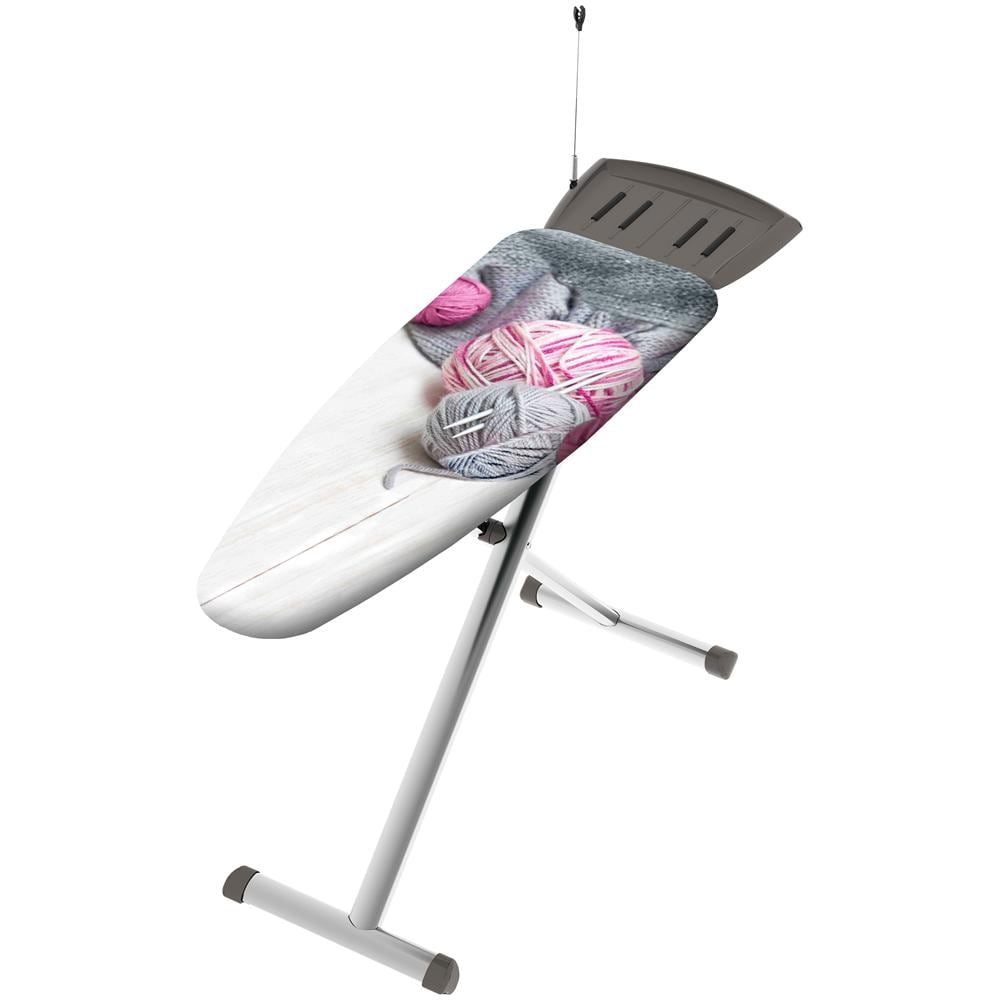 Asse stiro Alluminia 100% in alluminio 125x42 cm con altezza regolabile e portacaldaia. Massima riflessione del vapore. - Foto 1