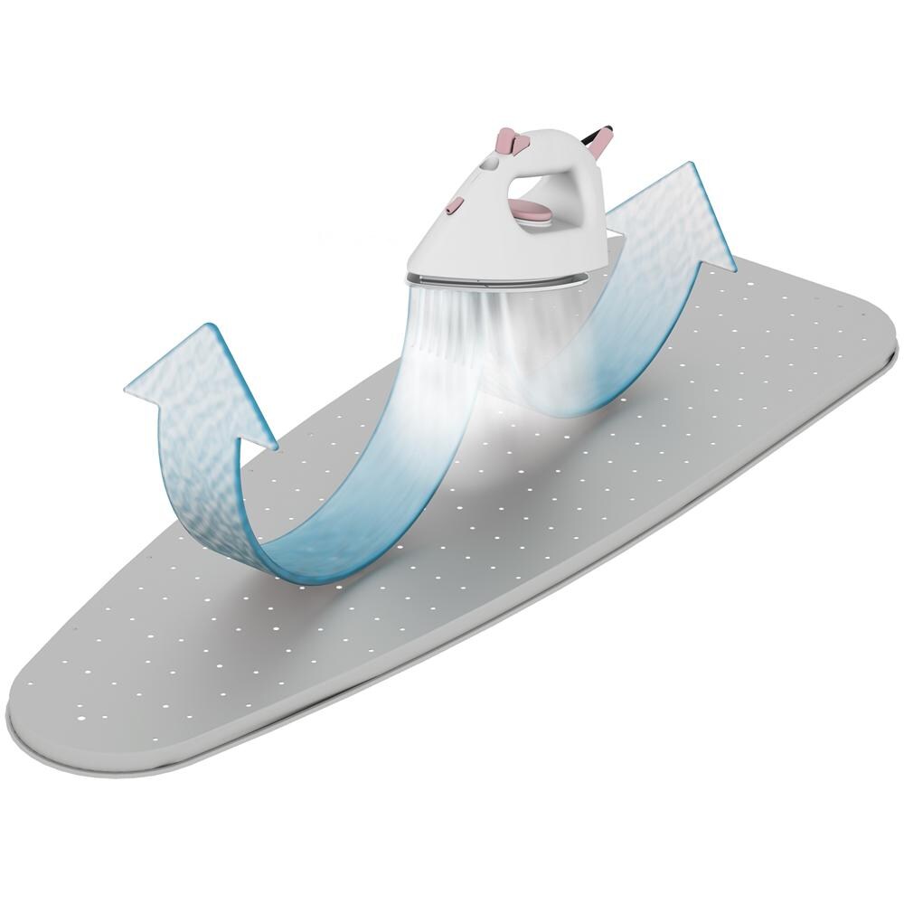 Asse stiro Alluminia 100% in alluminio 125x42 cm con altezza regolabile e portacaldaia. Massima riflessione del vapore. - Foto 2