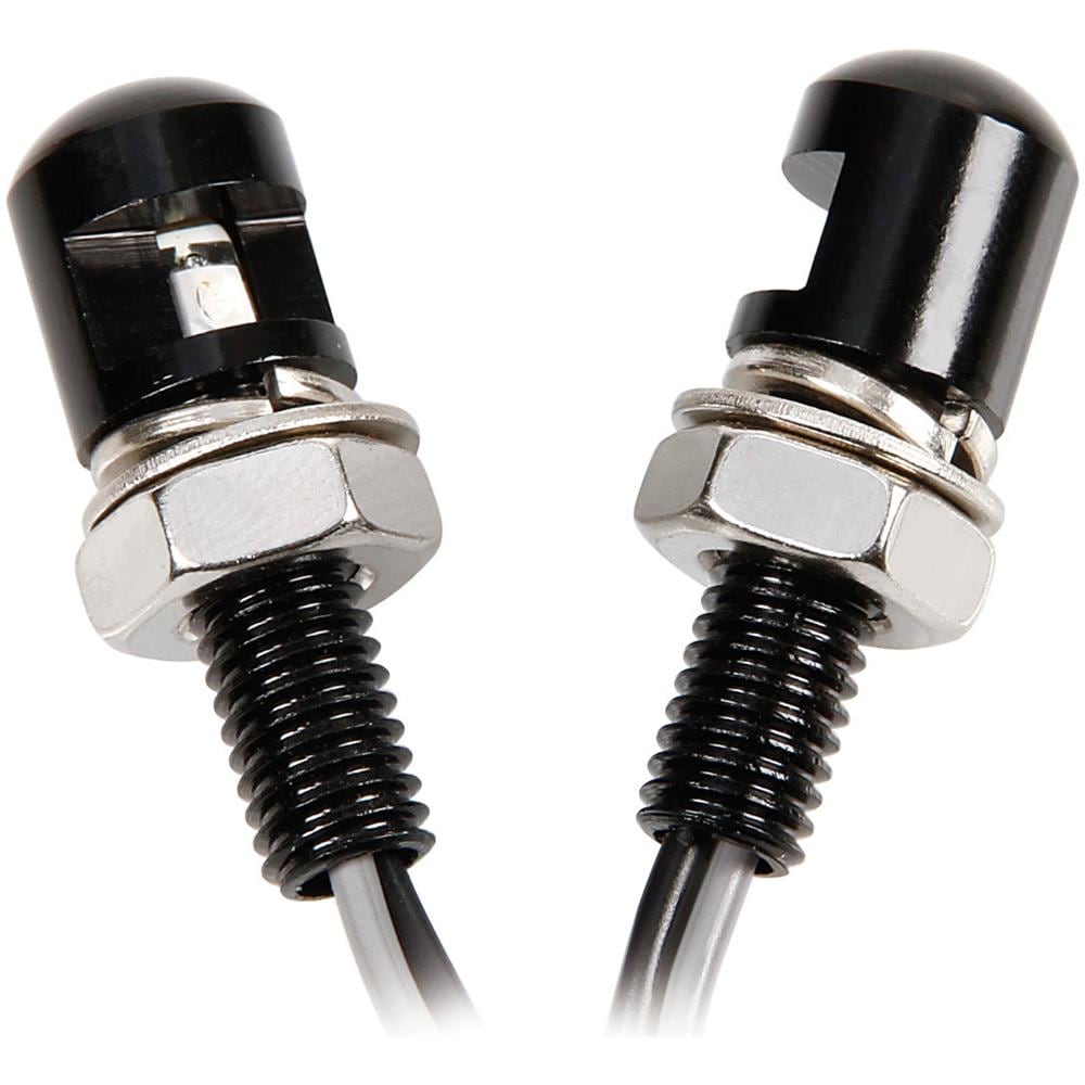 Set 2 Viti Con Led A Luce Blu - Nero - Foto 1