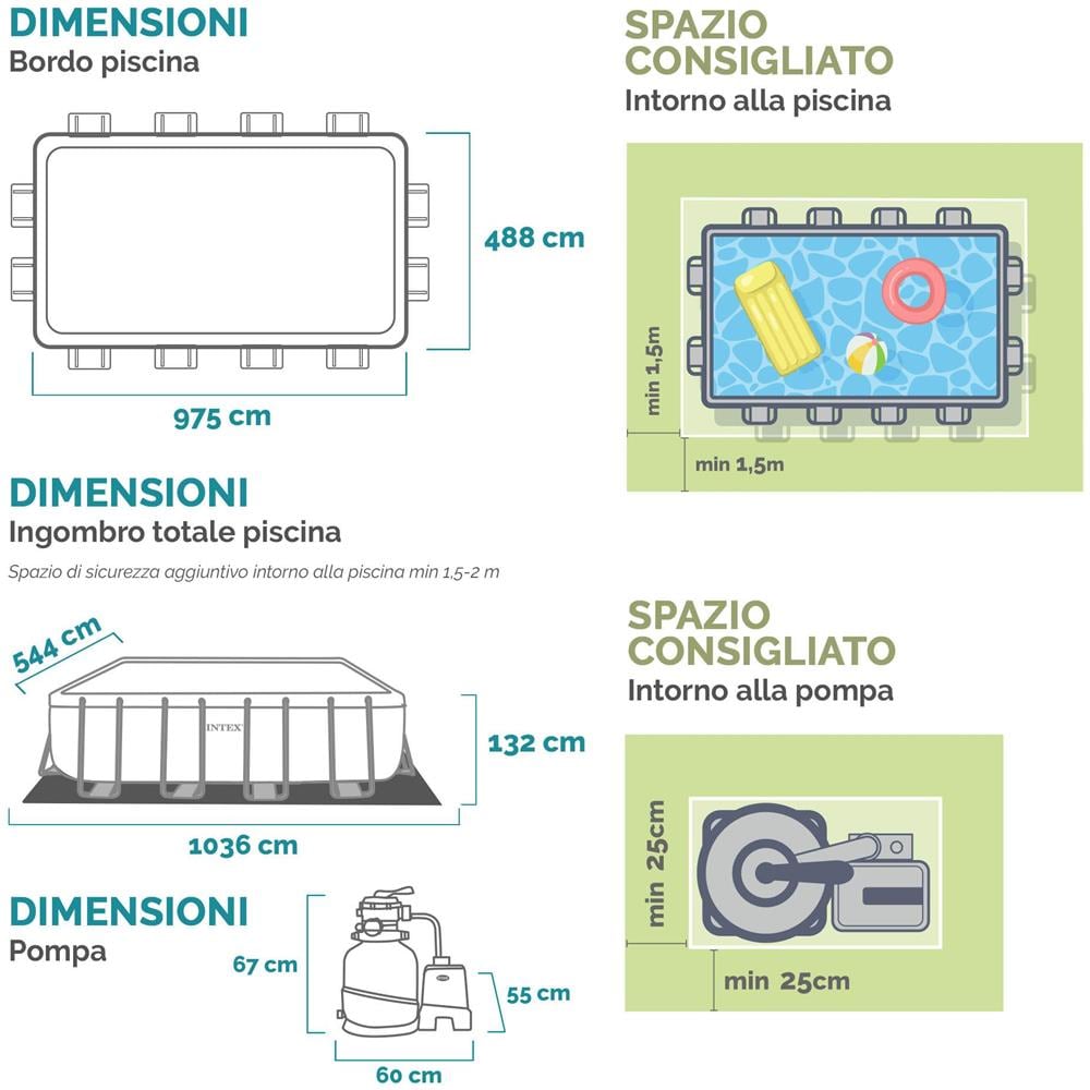 26374NP - Piscina Ultra XTR Frame Rettangolare con Pompa Filtro Scaletta e Teli 975x488x132 cm - Foto 9