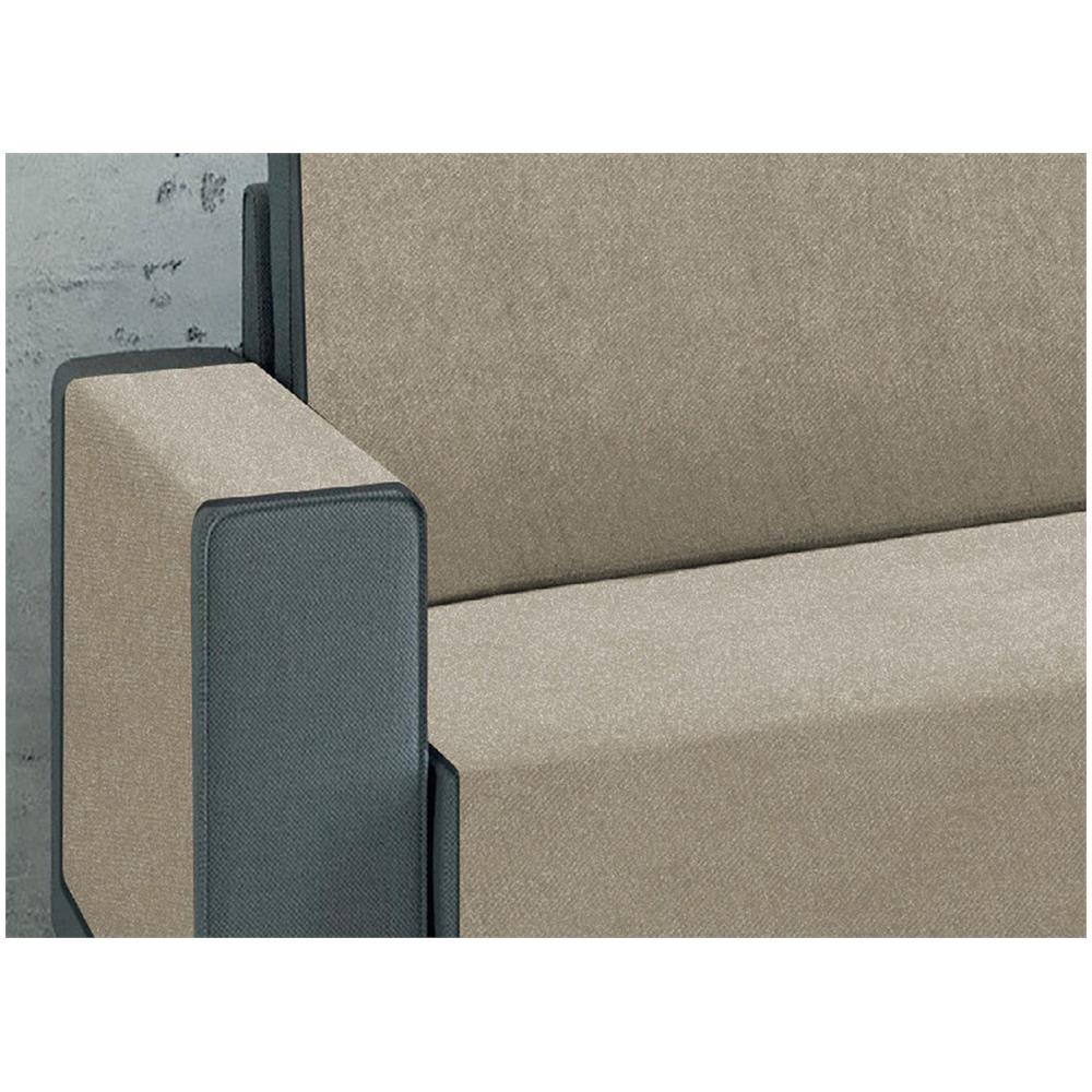 Copridivano Per Divani Con Penisola Modello Vischio Colore Tortora 190 Cm Tortora - Foto 5
