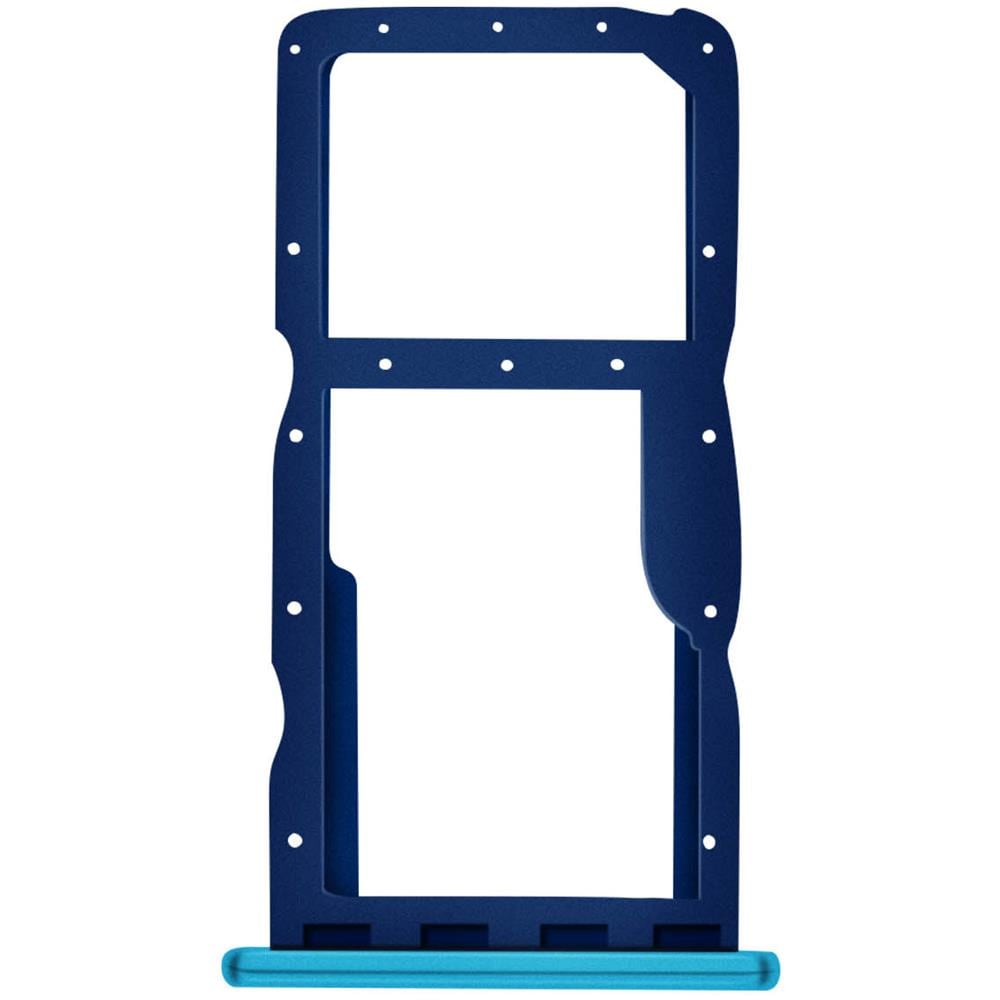 Slot Scheda Sim E Micro Sd Huawei P30 Lite Pezzo Di Ricambio Compatibile Blu - Foto 1