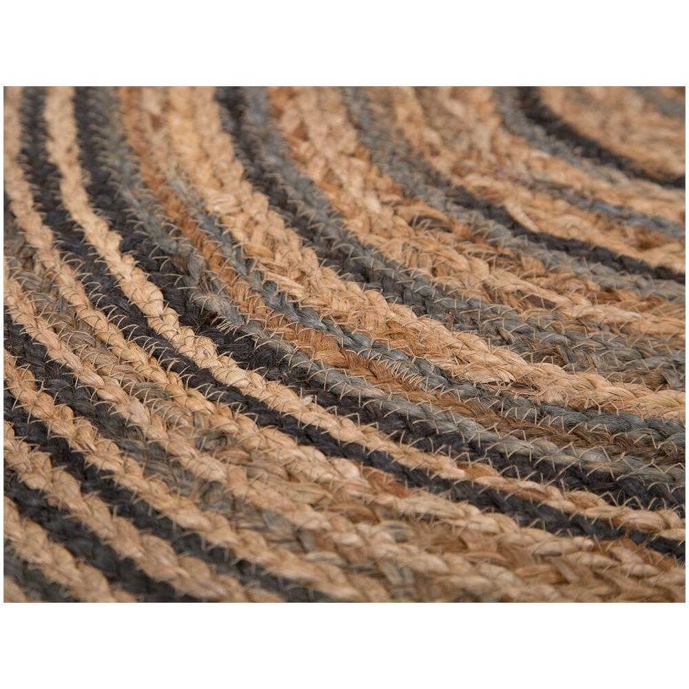 Tappeto Tondo In Iuta Ø140 Cm Beige / nero Artora - Foto 7