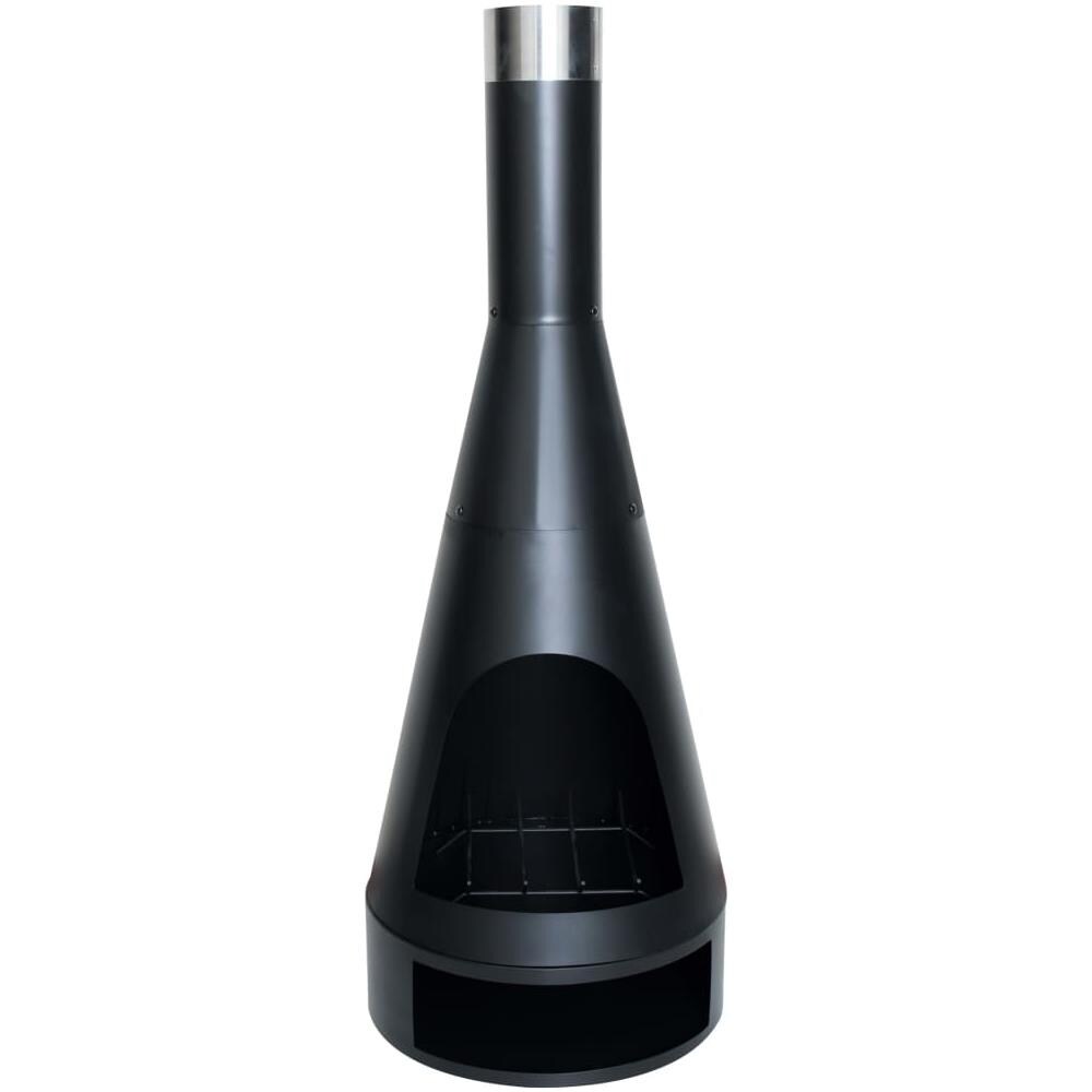 Caminetto Kingston 43x120cm in Acciaio Nero - Foto 2