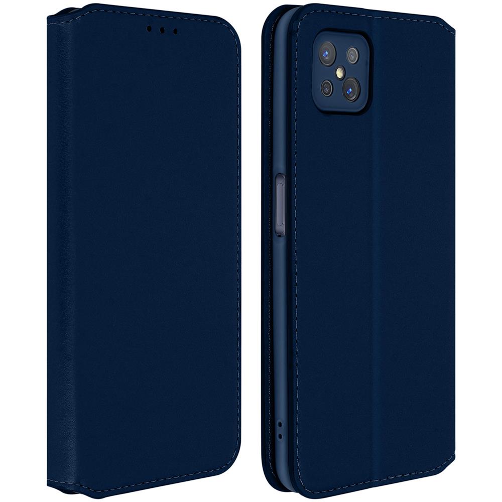 Custodia Oppo Reno 4z Portacarte Funzione Supporto Similpelle Liscia Blu - Foto 1
