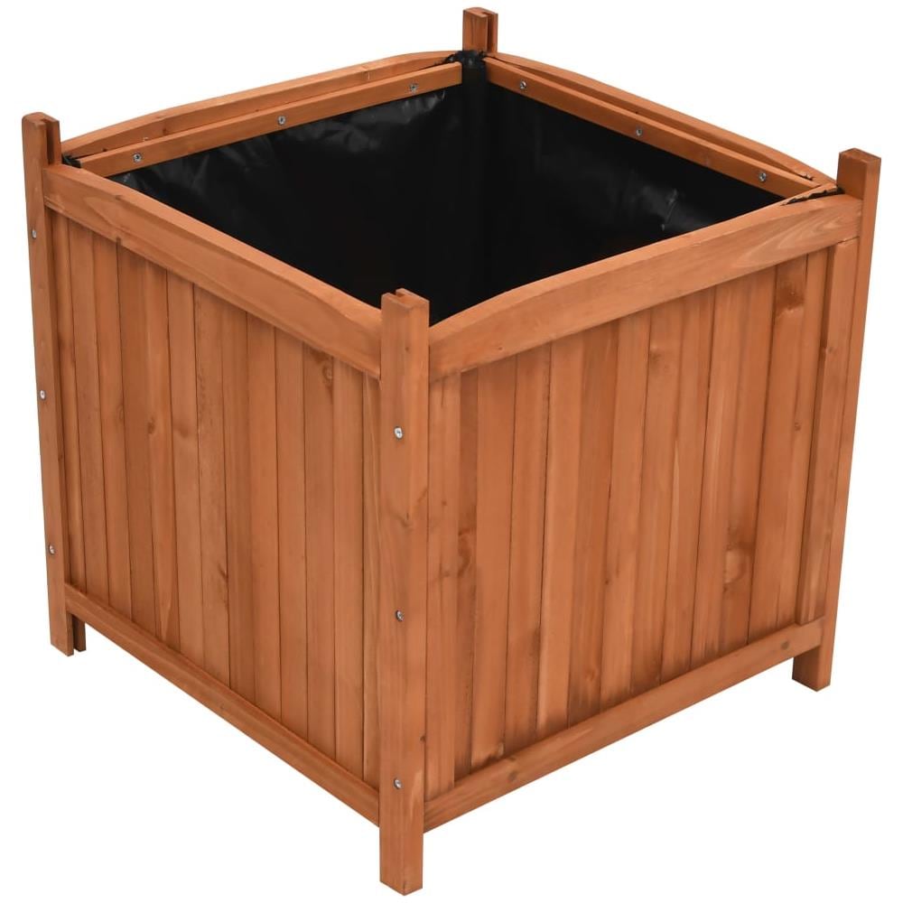 Fioriere Rialzate 2 Pz 50x50x50 Cm In Legno Di Abete - Foto 2