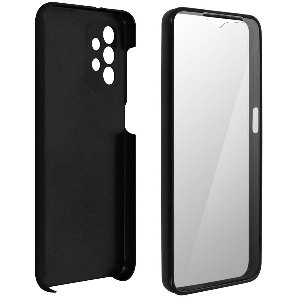 Cover Samsung Galaxy A32 5g Protezione Posteriore Rigida Anteriore Morbida Nera - Foto 5