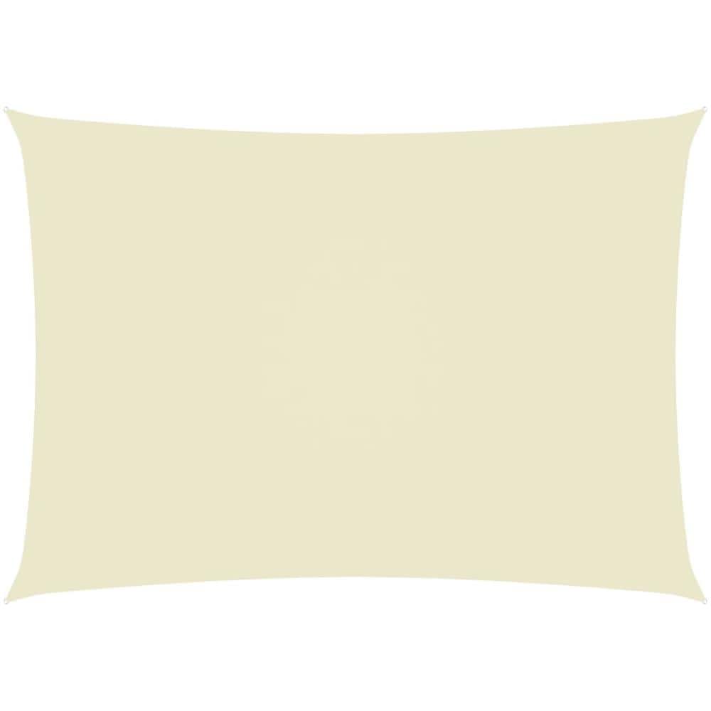 Parasole a Vela Oxford Rettangolare 2,5x4 m Crema - Foto 1
