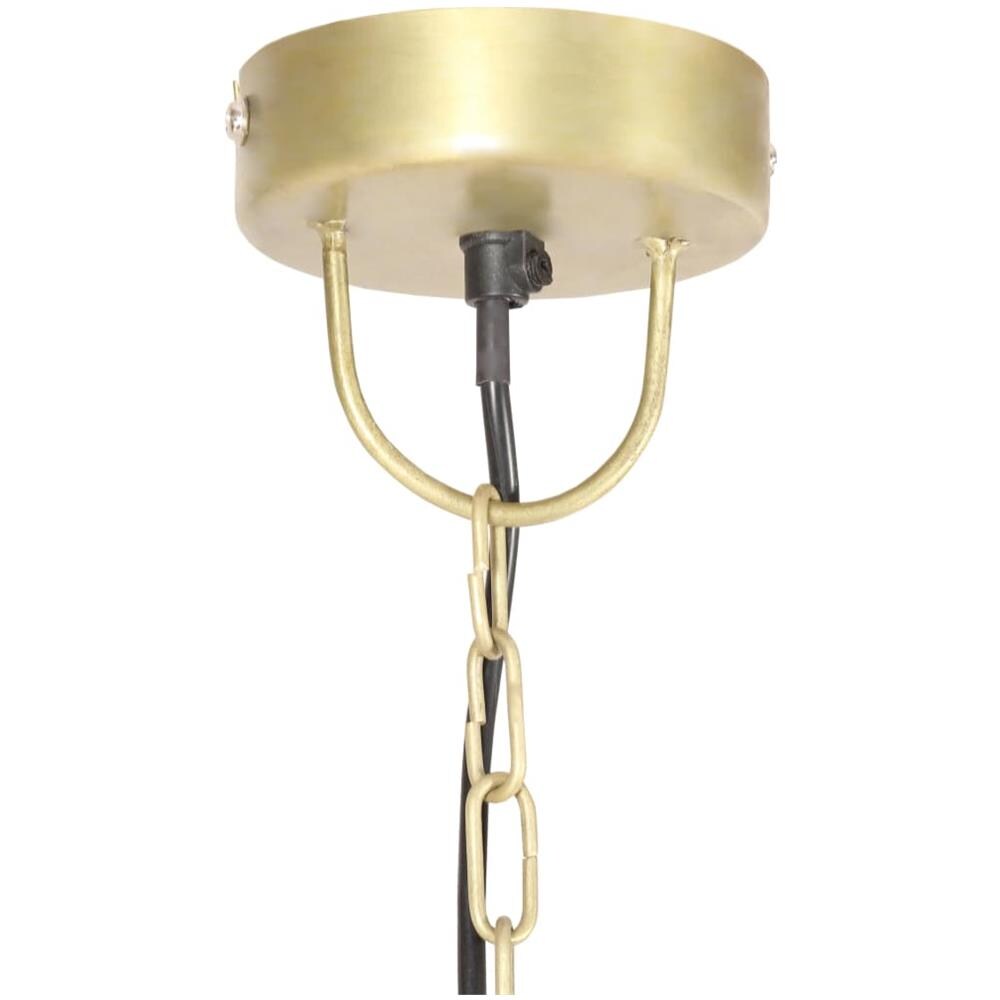 Lampada A Sospensione Industriale 25 W Ottone Rotonda 30 Cm E27 - Foto 10